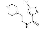 4-bromo-N-(2-morpholin-4-ylethyl)thiophene-2-carboxamide结构式
