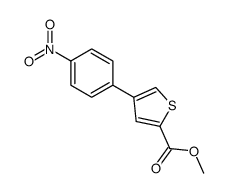 methyl 4-(4-nitrophenyl)thiophene-2-carboxylate结构式