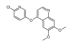 4-(6-chloropyridin-3-yl)oxy-6,7-dimethoxyquinoline结构式