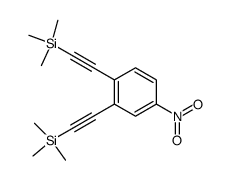 1-nitro-3,4-bis(trimethylsilylethynyl)benzene结构式