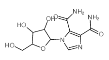 1H-Imidazole-4,5-dicarboxamide,1-b-D-ribofuranosyl-结构式