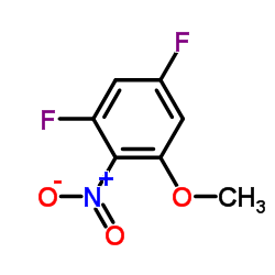1,5-二氟-3-甲氧基-2-硝基苯结构式