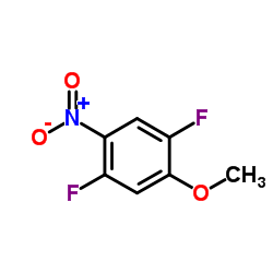 1,4-Difluoro-2-methoxy-5-nitrobenzene结构式