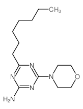 1,3,5-Triazin-2-amine,4-heptyl-6-(4-morpholinyl)-结构式