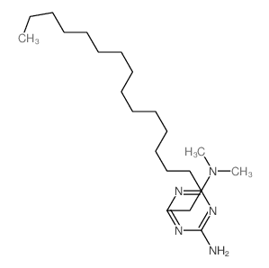 1,3,5-Triazine-2,4-diamine,6-heptadecyl-N2,N2-dimethyl-结构式