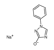 sodium 1-phenyl-1H[1,2,4]triazol-3-olate结构式