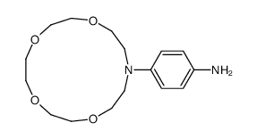 4-(1,4,7,10-tetraoxa-13-azacyclopentadec-13-yl)aniline结构式