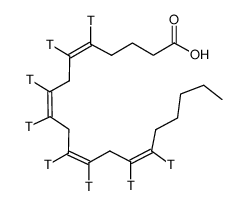 ARACHIDONIC ACID, [5,6,8,9,11,12,14,15-3H(N)]-结构式