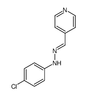 4-{[(4-chlorophenyl)hydrazono]methyl}pyridine结构式