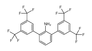 2,6-bis[3,5-bis(trifluoromethyl)phenyl]aniline结构式
