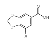 7-溴苯并[D][1,3]二氧戊环-5-羧酸结构式