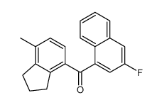 (2,3-Dihydro-7-methyl-1H-inden-4-yl)(3-fluoro-1-naphthalenyl)methanone结构式