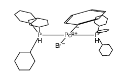 (Cy3P)2Pd(Ph)Br结构式