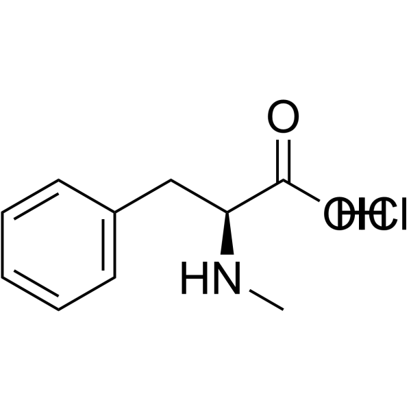n-methyl-l-phenylalanine hydrochloride结构式