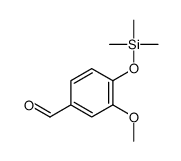 3-Methoxy-4-[(trimethylsilyl)oxy]benzaldehyde结构式