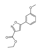 5-(3-METHOXYPHENYL)-3-ISOXAZOLECARBOXYLIC ACID ETHYL ESTER结构式