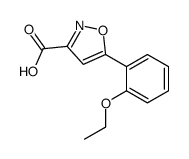 5-(2-ETHOXYPHENYL)-3-ISOXAZOLECARBOXYLIC ACID结构式