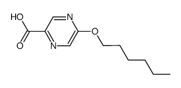 5-(hexyloxy)pyrazine-2-carboxylic acid结构式