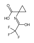 1-[(2,2,2-三氟乙酰基)氨基]环丙烷羧酸结构式