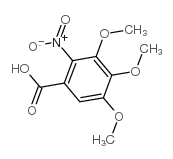 2-硝基-3,4,5-三甲氧基苯甲酸结构式