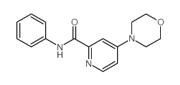 2-Pyridinecarboxamide,4-(4-morpholinyl)-N-phenyl-结构式