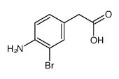 BENZENEACETIC ACID, 4-AMINO-3-BROMO-结构式