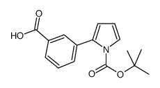 3-(2-N-Boc-吡咯)苯甲酸结构式