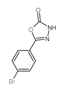 1,3,4-OXADIAZOL-2(3H)-ONE, 5-(4-BROMOPHENYL)-结构式