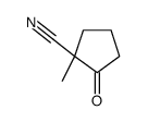 1-methyl-2-oxocyclopentane-1-carbonitrile结构式