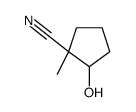 2-hydroxy-1-methylcyclopentane-1-carbonitrile结构式