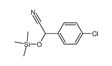 4-chloro-α-[(trimethylsilyl)oxy]benzeneacetonitrile结构式