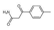 3-(4-methylphenyl)-3-oxopropanamide结构式