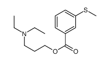 3-(Diethylamino)propyl=m-(methylthio)benzoate结构式