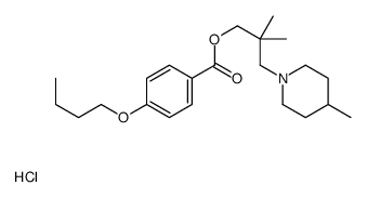 [2,2-dimethyl-3-(4-methylpiperidin-1-ium-1-yl)propyl] 4-butoxybenzoate,chloride结构式