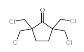 2,2,5,5-四(氯甲基)环戊酮结构式