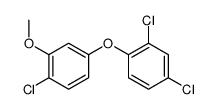 2,4-dichloro-1-(4-chloro-3-methoxyphenoxy)benzene结构式