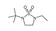 2-tert-butyl-5-ethyl-1,2,5-thiadiazolidine 1,1-dioxide结构式
