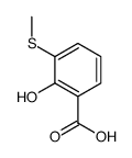 2-hydroxy-3-methylsulfanylbenzoic acid结构式