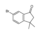 6-bromo-3,3-dimethyl-2H-inden-1-one结构式