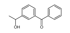 3-(1-Hydroxyethyl)benzophenone结构式