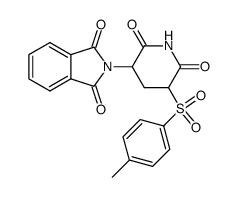 2-(2,6-dioxo-5-tosylpiperidin-3-yl)isoindoline-1,3-dione结构式