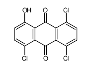 1,4,5-trichloro-8-hydroxy-anthraquinone结构式