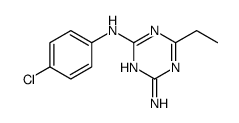 2-N-(4-chlorophenyl)-6-ethyl-1,3,5-triazine-2,4-diamine结构式
