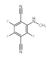 1,4-Benzenedicarbonitrile, 2-methylamino-3,5,6-trifluoro-结构式