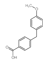Benzoicacid, 4-[(4-methoxyphenyl)methyl]-结构式