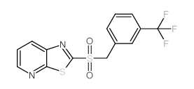 8-[[3-(trifluoromethyl)phenyl]methylsulfonyl]-9-thia-2,7-diazabicyclo[4.3.0]nona-2,4,7,10-tetraene结构式