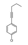 1-chloro-4-pent-1-ynylbenzene结构式