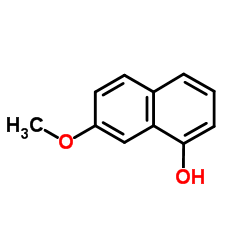 7-甲氧基萘-1-醇结构式