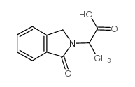 2-(1-氧代-1,3-二氢-2H-异吲哚-2-基)丙酸结构式