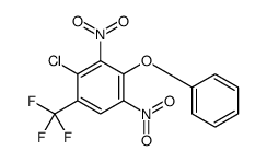 4-chloro-1,3-dinitro-2-phenoxy-5-(trifluoromethyl)benzene结构式